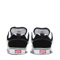 Кеды Vans Knu Skool черные с белой полоской объемные фото