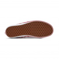 Кеды Vans Old Skool Classic красные с белым молниевым зигзагом фото