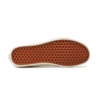 Высокие кеды Vans Classic бежевые с цветной вышивкой растений фото