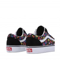 Кеды Vans Old Skool Floral черные с ярким цветочным принтом фото
