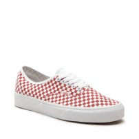 Кеды Vans Authentic Van Doren Special красно-белые в шахматную клетку фото