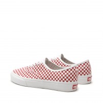 Кеды Vans Authentic Van Doren Special красно-белые в шахматную клетку фото