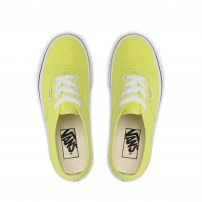 Кеды Vans Authentic зеленые лаймовые неоновые фото