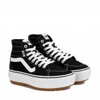 Высокие кеды Vans Filmore черные хайтоп на высокой платформе gum фото