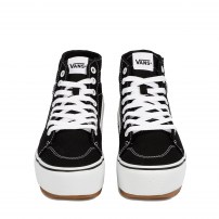 Высокие кеды Vans Filmore черные хайтоп на высокой платформе gum фото