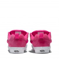 Кеды Vans Knu Skool ярко-розовые объемные с широкими шнурками фото