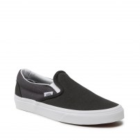 Слипоны Vans Classic Slip-On черные с текстурным холстом фото