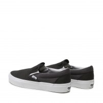 Слипоны Vans Classic Slip-On черные с текстурным холстом фото
