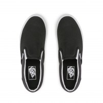 Слипоны Vans Classic Slip-On черные с текстурным холстом фото