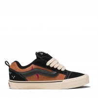 Кеды Vans Knu Skool X Disney Scar черно-коричневые с вышивкой рогов льва