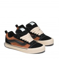 Кеды Vans Knu Skool X Disney Scar черно-коричневые с вышивкой рогов льва фото