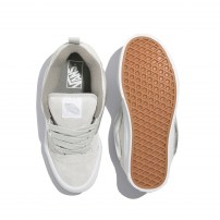 Кеды Vans Knu Skool Metallic серебристо-серые с металлической полоской фото