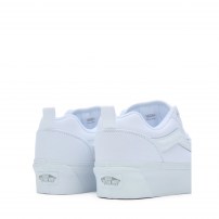 Кеды Vans Knu Skool Max Stackform белые тотально на белой платформе фото