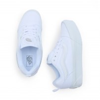 Кеды Vans Knu Skool Max Stackform белые тотально на белой платформе фото