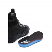 Высокие кеды Vans Sk8-HI Dr MTE черные кожаные с металлическими кольцами фото