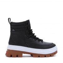 Высокие кеды Vans Colfax Elevate MTE черные кожаные на мощной gum-платформе