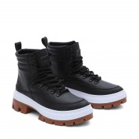 Высокие кеды Vans Colfax Elevate MTE черные кожаные на мощной gum-платформе фото