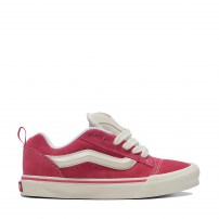Кеды Vans Knu Skool розовые ретро с кремовой полоской и подошвой