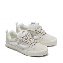 Кеды Vans Knu Skool Spring белые с цветочным принтом и плетеными шнурками фото