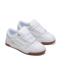 Кеды Vans Hylane белые кожаные с gum-подошвой фото