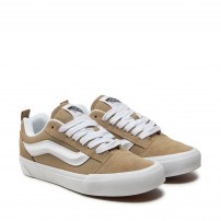 Кеды Vans Knu Skool хаки бежевые однотонные фото