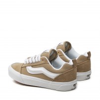 Кеды Vans Knu Skool хаки бежевые однотонные фото