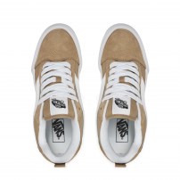 Кеды Vans Knu Skool хаки бежевые однотонные фото