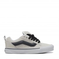 Кеды Vans Knu Skool бело-черные с белой замшей
