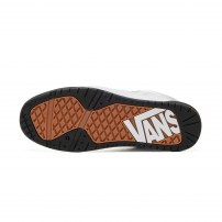 Кеды Vans Upland бело-черные с перфорированной замшей фото