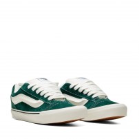 Кеды Vans Knu Skool зеленые замшевые с gum-полоской фото