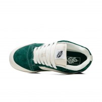 Кеды Vans Knu Skool зеленые замшевые с gum-полоской фото