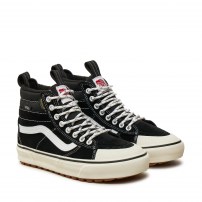 Высокие кеды Vans Sk8-HI MTE Waterproof черно-белые водостойкие фото