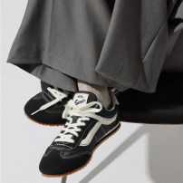 Кроссовки Vans Super Lowpro черно-белые ретро-беговые фото