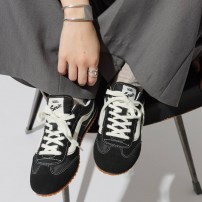 Кроссовки Vans Super Lowpro черно-белые ретро-беговые фото