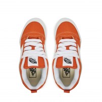 Кеды Vans Knu Skool Color Theory оранжевые яркие с белой полоской фото