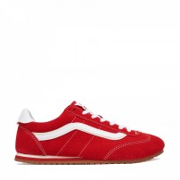 Кроссовки Vans Super Lowpro Racing Red красно-белые ретро-беговые
