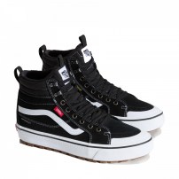 Высокие кеды Vans Sk8-HI MTE Waterproof черные с надписью Waterproof и gum-подошвой фото