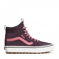 Высокие кеды Vans Sk8-HI MTE Waterproof фиолетово-розовые с gum-подошвой