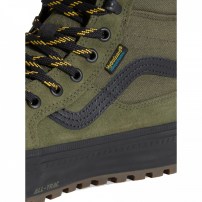Высокие кеды Vans Sk8-HI MTE Waterproof зелено-черные с gum-подошвой фото