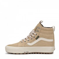 Высокие кеды Vans Sk8-HI MTE Waterproof бежево-белые утепленные фото