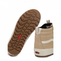 Высокие кеды Vans Sk8-HI MTE Waterproof бежево-белые утепленные фото