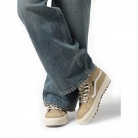 Высокие кеды Vans Sk8-HI MTE Waterproof бежево-белые утепленные фото