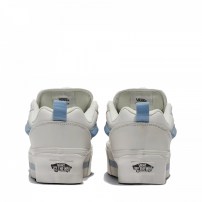 Кеды Vans Knu Skool Max Stackform бело-голубые на высокой платформе фото