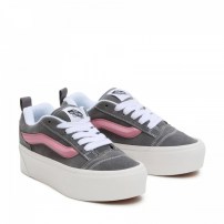 Кеды Vans Knu Skool Max Stackform сиреневые на высокой платформе фото