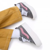 Кеды Vans Knu Skool Max Stackform сиреневые на высокой платформе фото