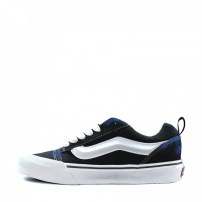 Кеды Vans Knu Skool Geometric синие с абстрактным принтом и биркой Gaz Lauren фото