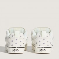 Кеды Vans Knu Skool кремовые с вышивкой ромашек фото