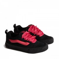 Кеды Vans Knu Skool Creeper розовые с металлическими шипами на creeper-подошве фото