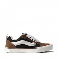 Кеды Vans Knu Skool коричнево-белые двухтональные