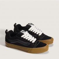 Кеды Vans Knu Skool коричневые с карамельной gum-полоской фото